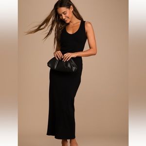 Stretchy little black dress